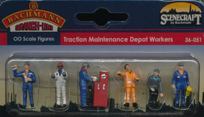 Bachmann 36-051 Traction Maintenance Depot Workers  /'00/' Gauge 1st Class Post