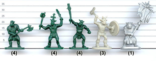 1/72 Caesar Miniatures CMF-110 Fantasy Undead Camp Zombies; 40 Figures in 11