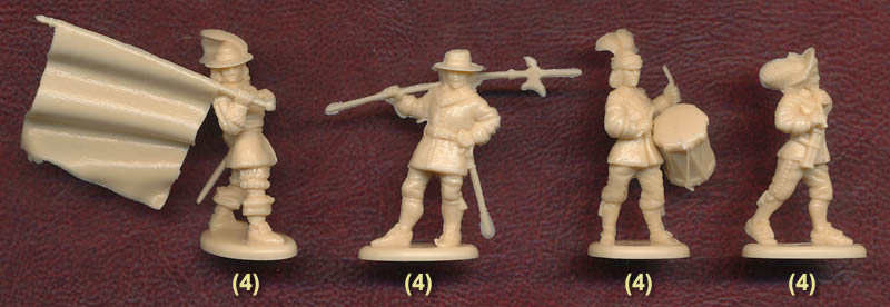 A Call to Arms Models 1/72 PARLIAMENT INFANTRY English Civil War Figure Set 