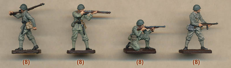 WWII Italian infantry Bersalieri Set #1 1/35 scale Plastic toy soldiers 