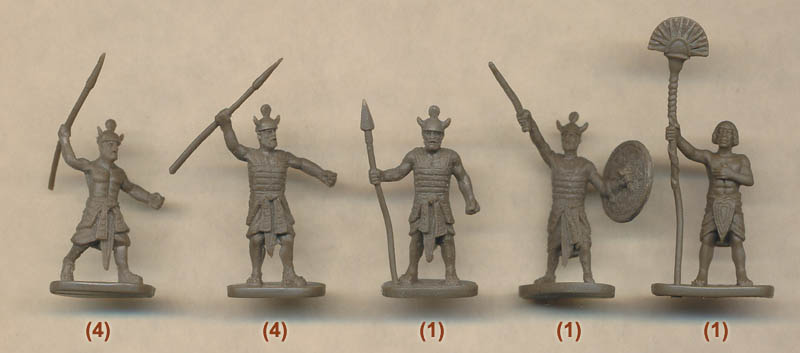 Tin Soldiers *Antiquity* Warrior sherden of personal guard of Pharaoh 54 mm 