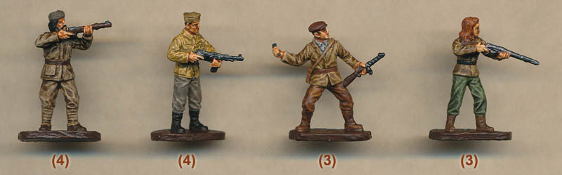 1/72 Caesar Miniatures   056 WWII Partisans in Europe toy soldiers 