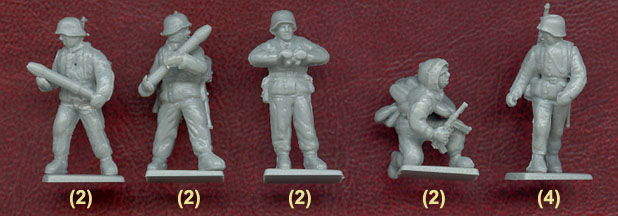 Spielzeugsoldaten 1/72 German Nebelwerfer 42 & Artillerietruppe 43 