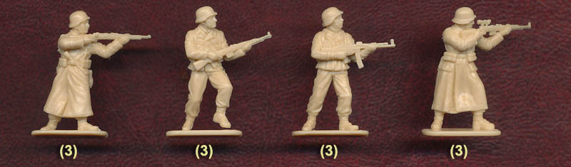 48 Figures, 16 Poses Italeri 1//72 6068 WWII German Elite Troops