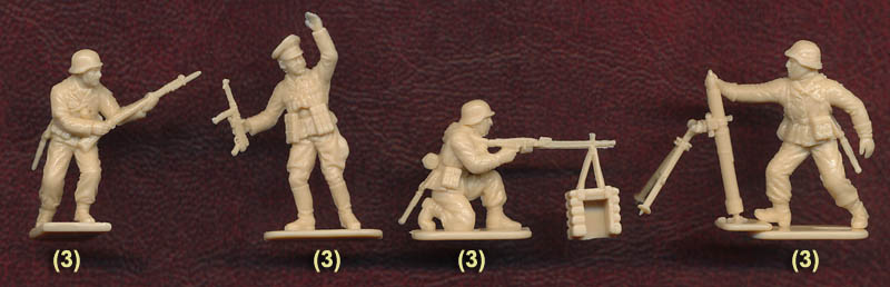 Italeri 1/72 6033 WWII German Infantry 50 Figures, 15 Poses