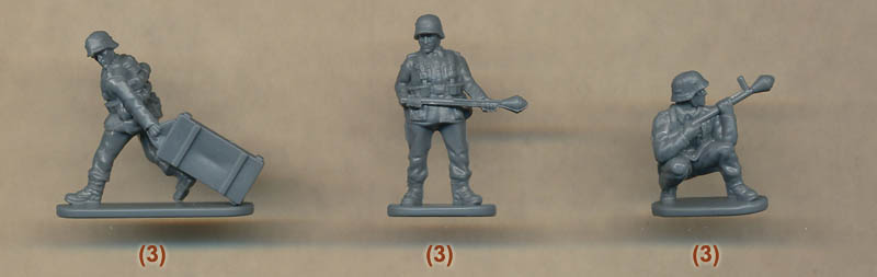 CTS WWII German Infantry Heavy Weapons Set 11 Plastic Toy Soldiers FREE SHIP 