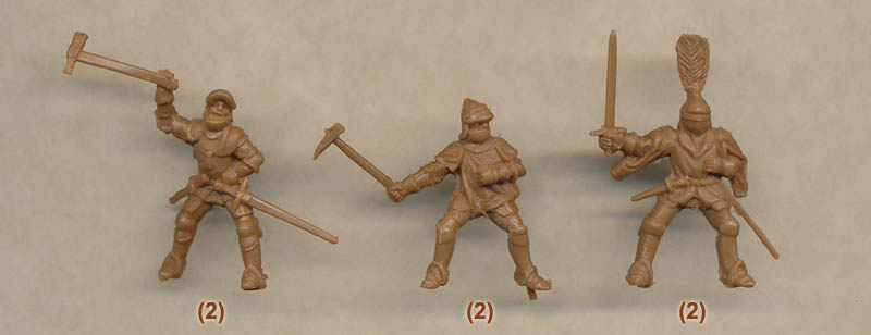 Set 6 : War of The Roses Red Box 1/72 72045 Mounted Men at Arms 