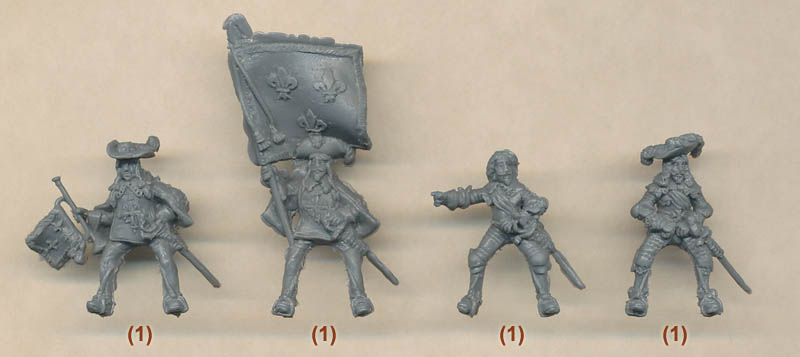 Details about   Red Box 72146 Model Mounted Musketeers of the King of France scale 1/72 kit 