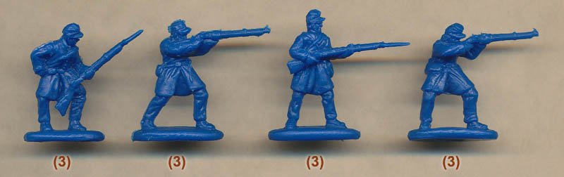 Strelets 1/72 American Civil War Union 3 General w/ Horse Toy Soldier Army Men