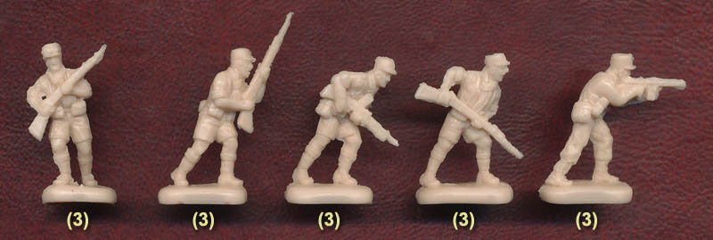 Strelets #187 WWII French Foreign Legion 1/72 46 Figure in Tan 