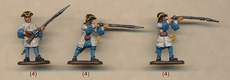 MADE RUSSIA Early War 1700 STRELETS MINIATURES 1/72 – French Fusiliers