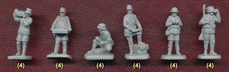 Strelets #280 Africa Korps Mortar Squad WWII 1/72 Scale in gray 44 Figures 8 tub 