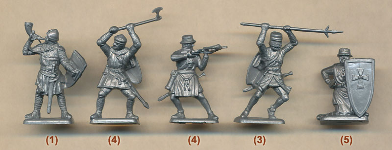 33 figures, 12 poses 1/72 Details about   Zvezda 8016 Livonian Knights XIII A.D.