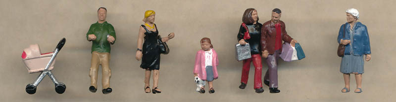 Bachmann Shopping Figures figures