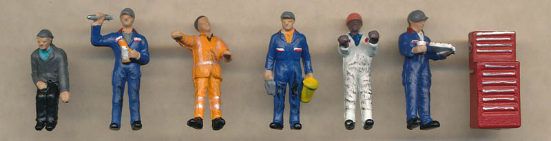Bachmann Traction Maintenance Depot Workers figures