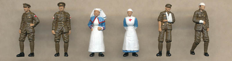 Bachmann WW1 Medical Staff and Soldiers figures